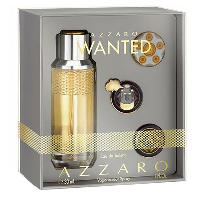 Set (Estuche) Wanted + 3pin Azzaro EDT 30 ML (H)