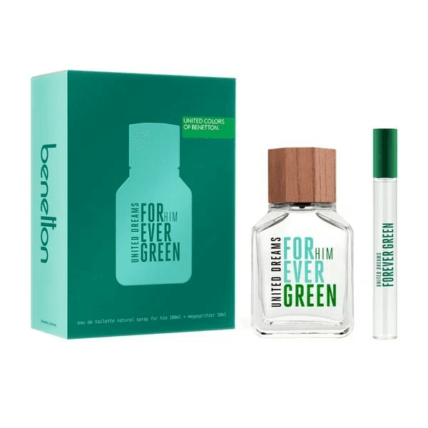 Benetton Forever Green For Him (Estuche) EDT 100 ML + 10 ML
