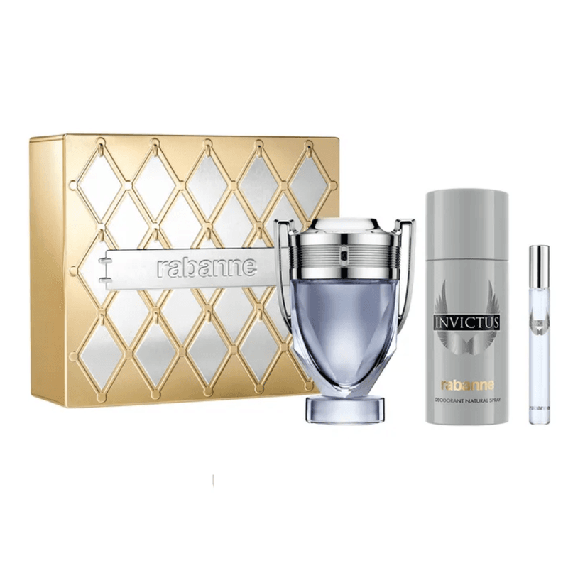 Set Paco Rabanne Invictus EDT 100 ml + Deo 150 ml + Mini ...