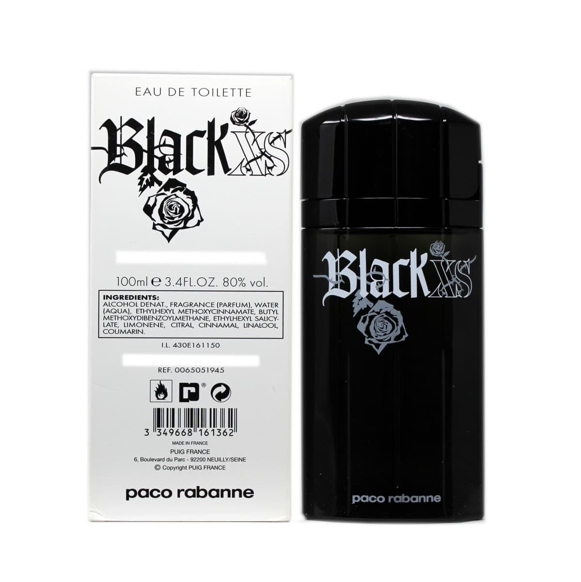 Black Xs (formato Antigo) Paco Rabanne (Tester) EDT 100 ML (H)