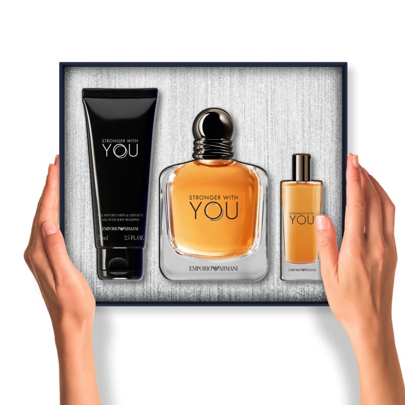 (Estuche) Stronger With You EDT 100 ML + 15 ML + 75 ML Body Shampoo Giorgio Armani (H) 2