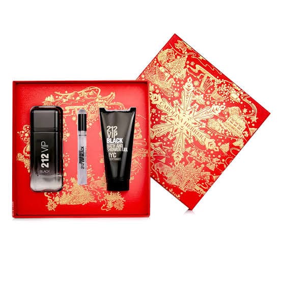 212 Vip Black Carolina Herrera (Estuche) EDP 100 ML + Gel De Baño 100 ML + Mini 10 ML (H) 2