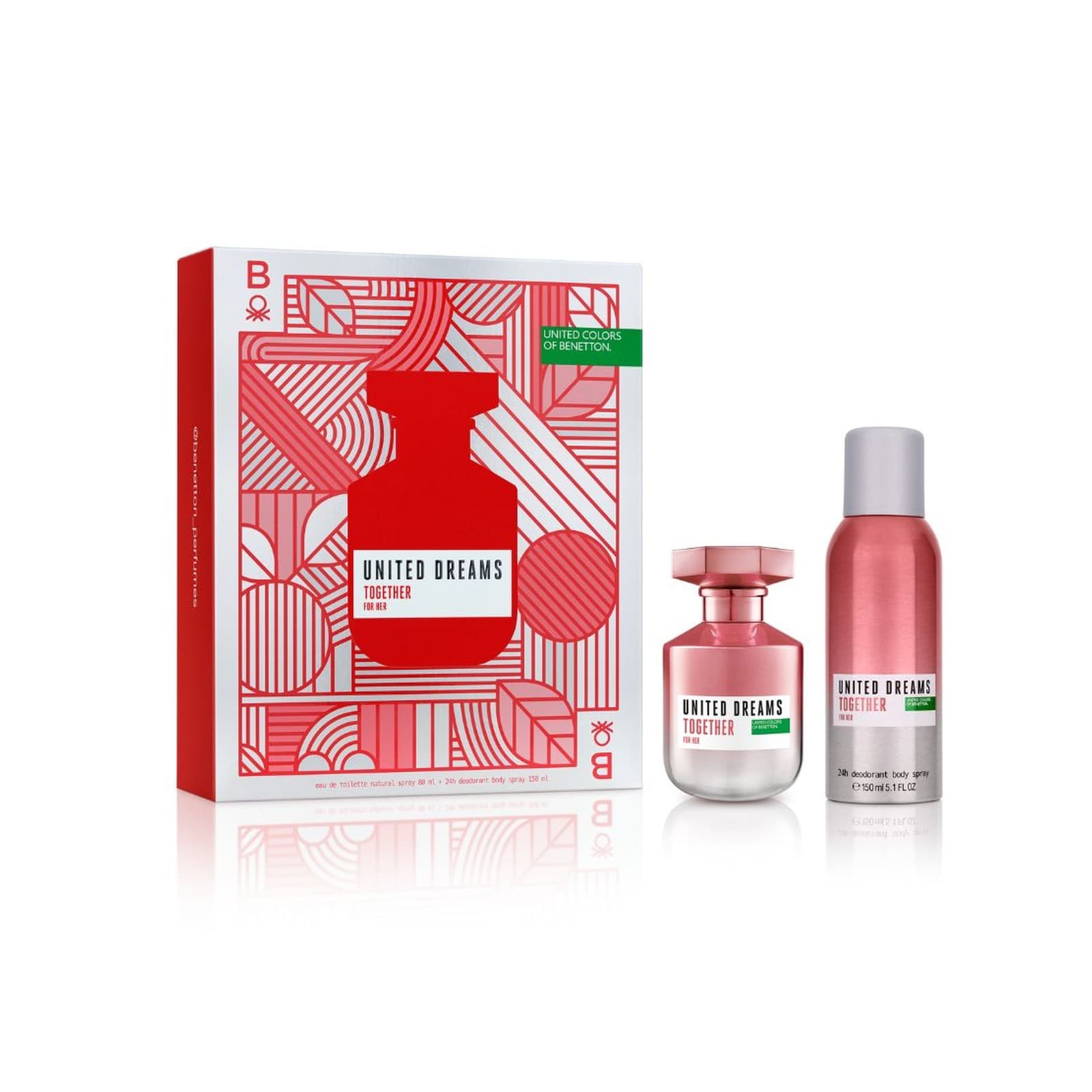 Ud Together Her Benetton EDT 80 ML + Desodorante 150 ML (M)