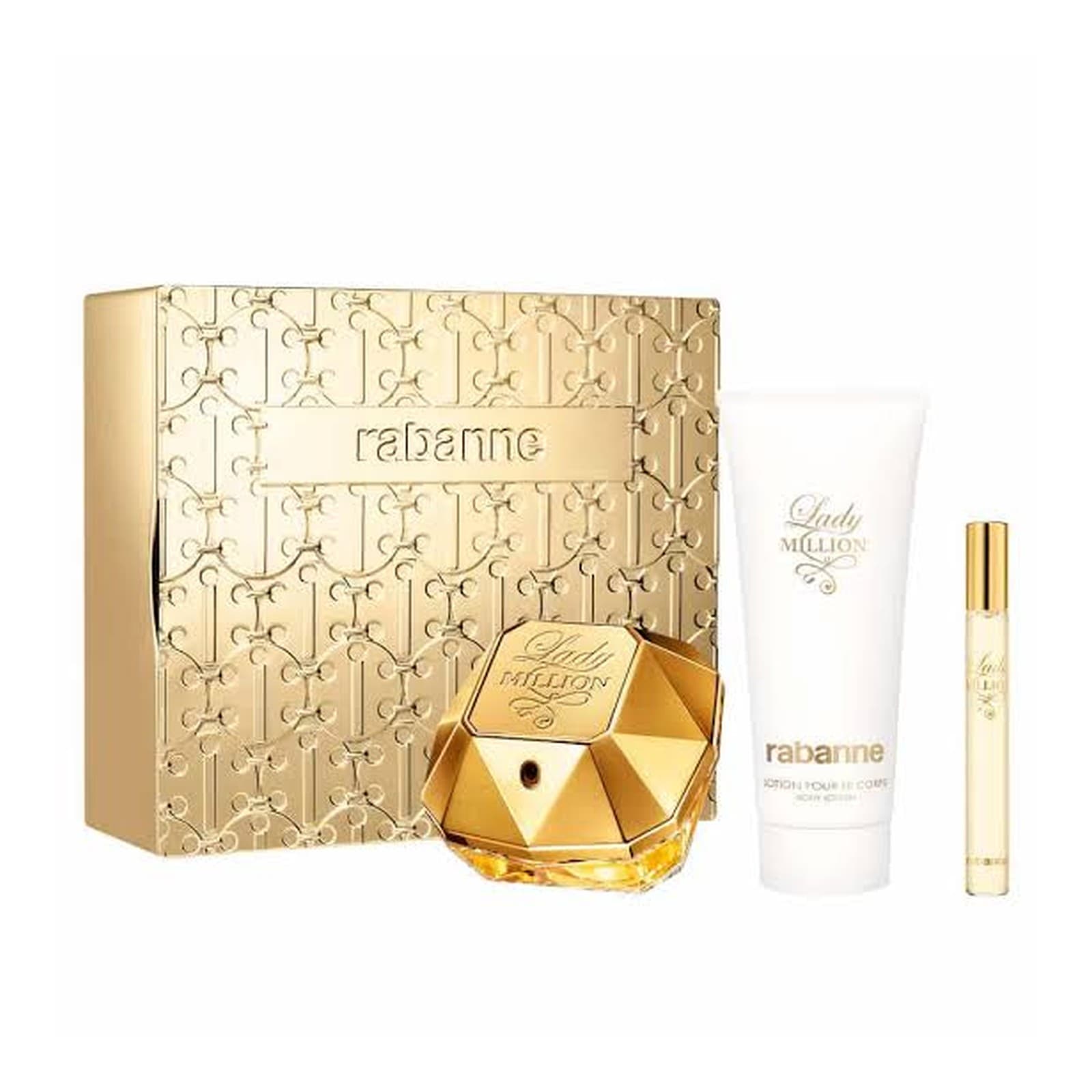 (Estuche) Lady Million EDP 80 ML + 100 ML + Mini 10 ML Paco Rabanne (M)
