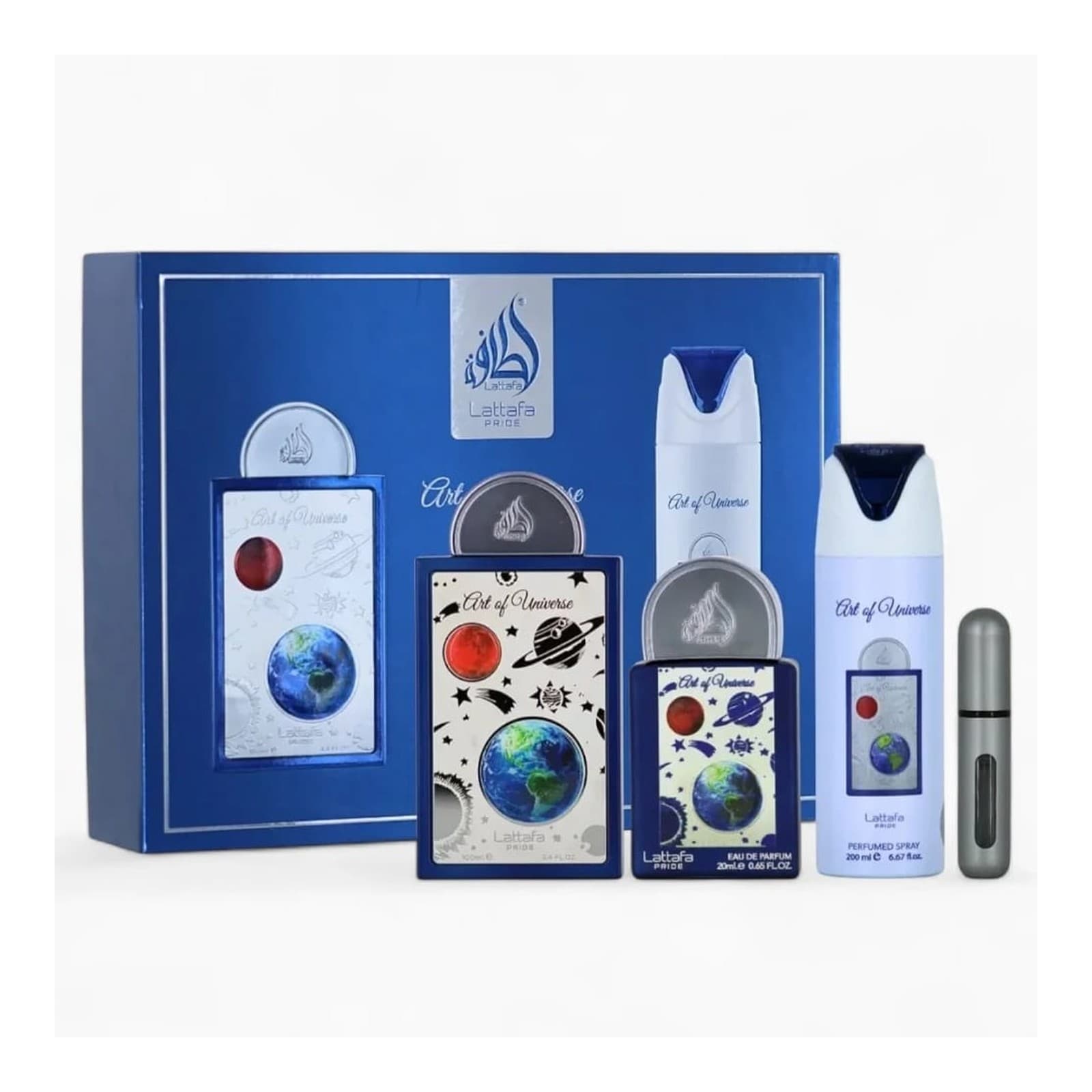 Art Of Universe Lattafa (Estuche) EDP 100 ML + 20 ML + Perfumed Spray 200 ML (U)