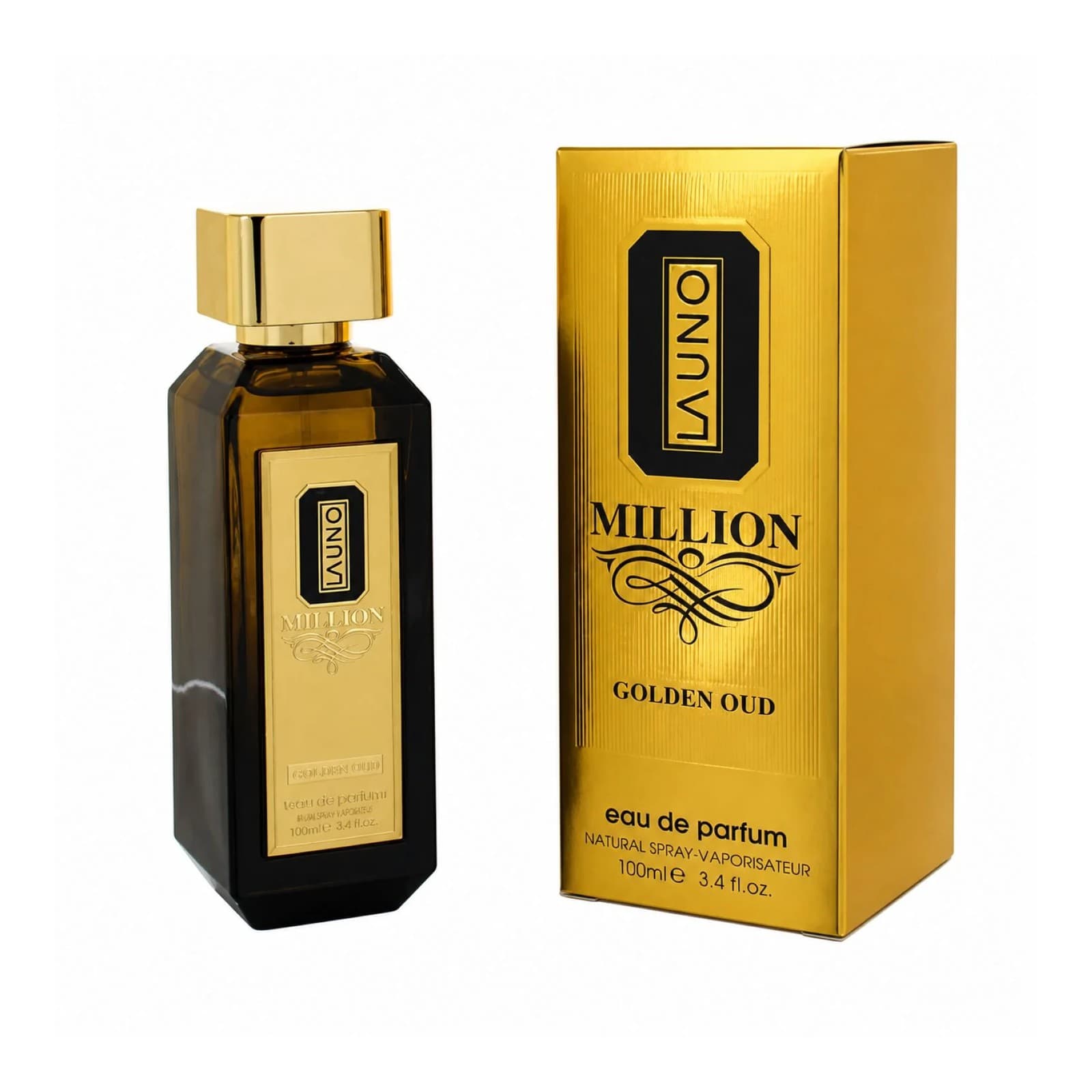 La Uno Million Golden Oud Fragrance World EDP 100 ML (H)