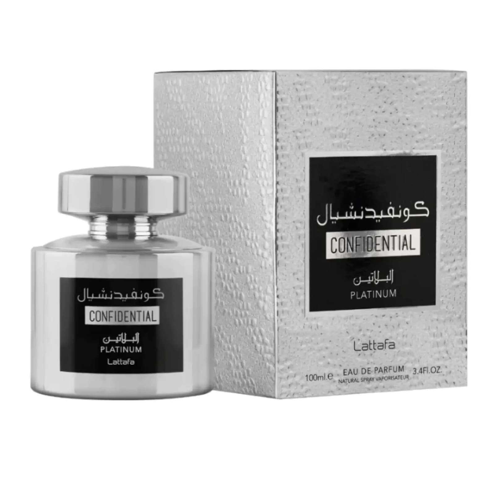 Confidential Platinum Perfume Lattafa 100 ML (U)