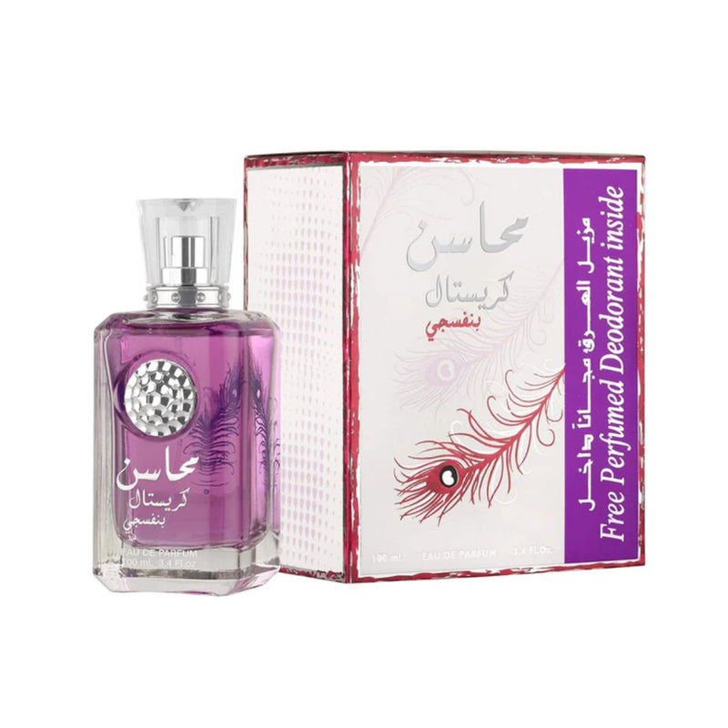 Mahasin Crystal Violet Lattafa 100Ml Edp Unisex