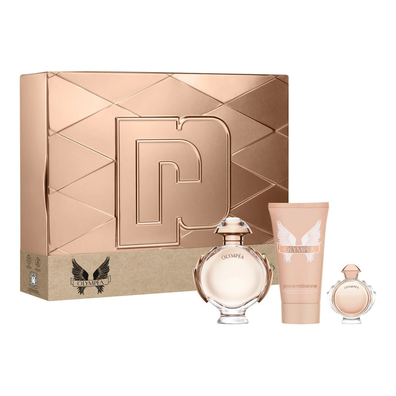 ESTUCHE  PACO RABANNE OLYMPEA EDP 50 ML + BODY LOTION 75 ML + MINIATURA 6 ML