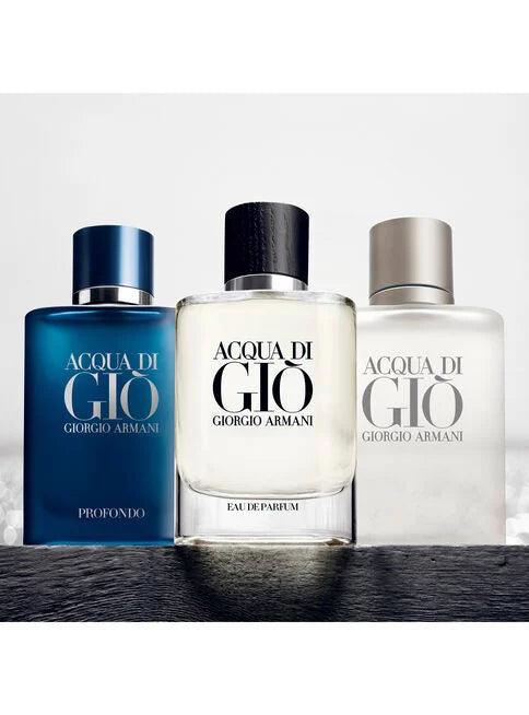 Set Perfume Acqua Di Gio EDP Hombre 15ml + EDP 15ml + Profondo 15ml