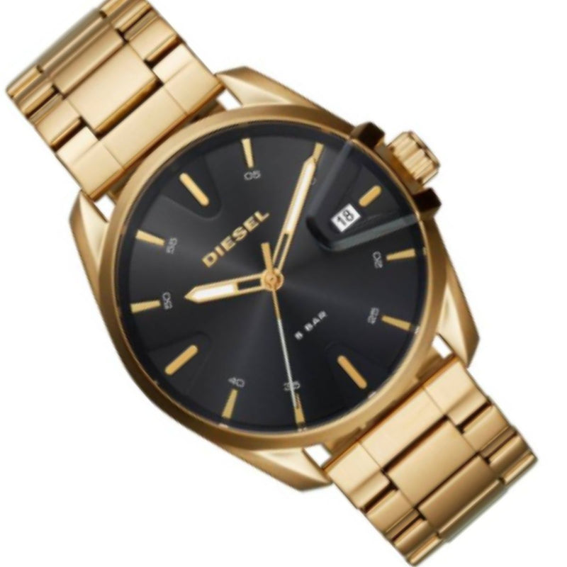 Diesel MS9 Gold-Tone Stainless Steel Bracelet Watch 44mm ...DZ18165