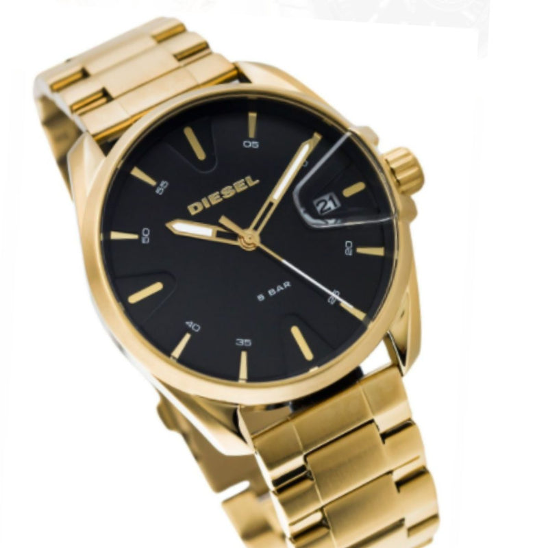 Diesel MS9 Gold-Tone Stainless Steel Bracelet Watch 44mm ...DZ18165