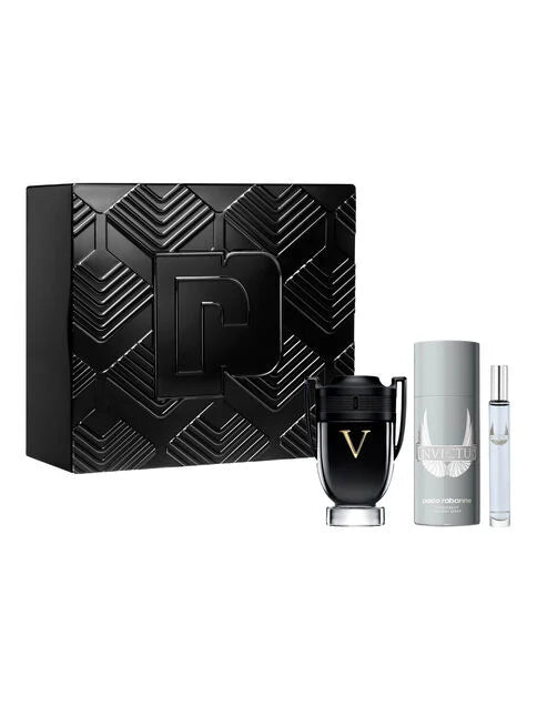 Estuche Invictus Victory Paco Rabanne 100ML +150ML +10ML Hombre Negro