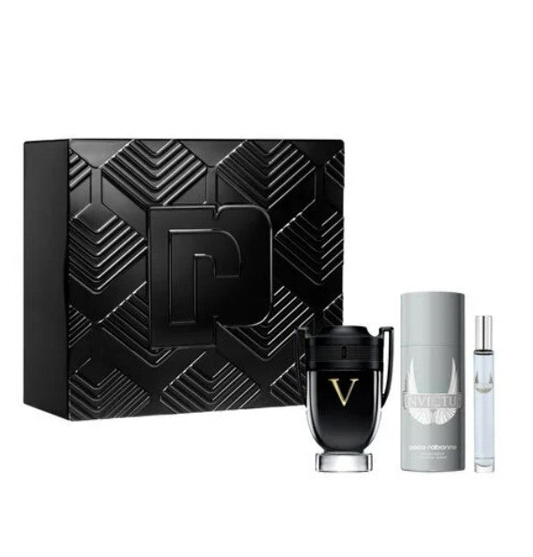 Estuche Invictus Victory Paco Rabanne 100ML +150ML +10ML Hombre Negro