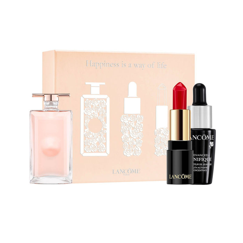 LANCOME ESTUCHE 3 MINIATURAS IDOLE 5ML+ROUGE+GENEFIQUE 7ML